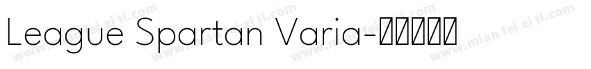 League Spartan Varia字体转换